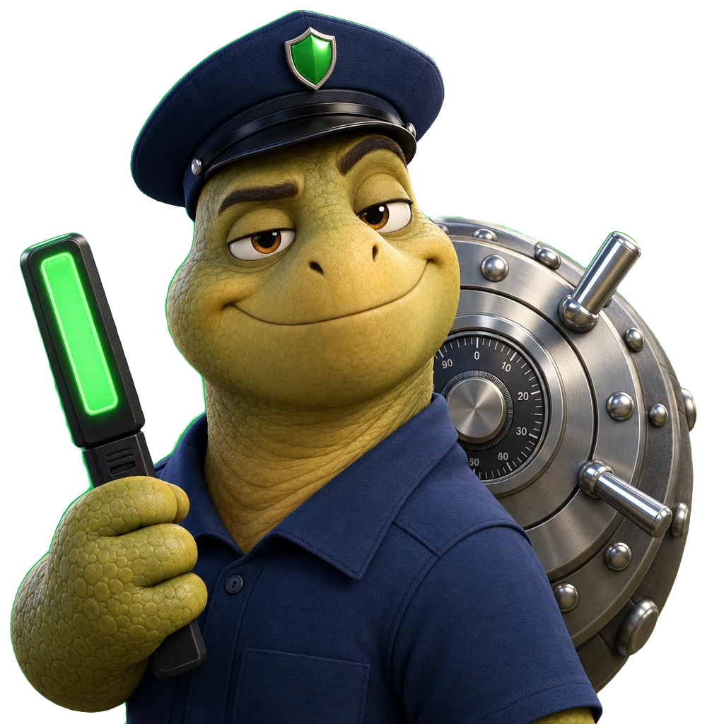 Safu, the IsItSafu tortoise guard